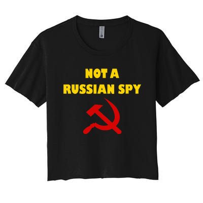 Totally Not A Russian Spy Halloween Costume Women's Crop Top Tee