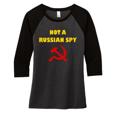 Totally Not A Russian Spy Halloween Costume Women's Tri-Blend 3/4-Sleeve Raglan Shirt