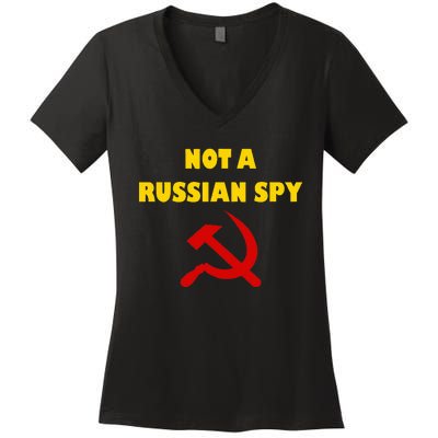 Totally Not A Russian Spy Halloween Costume Women's V-Neck T-Shirt