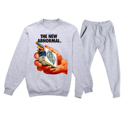 The New Abnormal Smoker Smoking Smoke Lover Premium Crewneck Sweatsuit Set