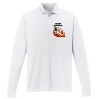 The New Abnormal Smoker Smoking Smoke Lover Performance Long Sleeve Polo