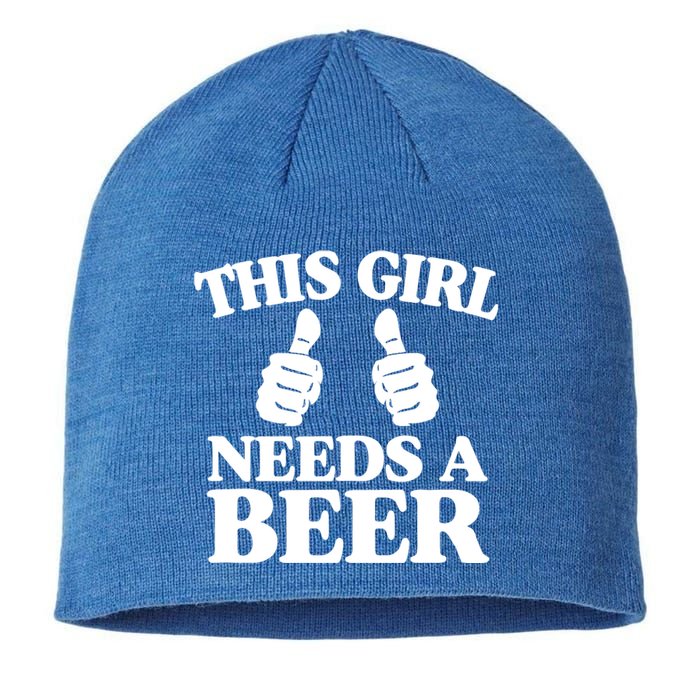 This Needs A Beer Two Thumbs Funny Beer Lover Gift Sustainable Beanie