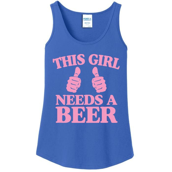 This Needs A Beer Two Thumbs Funny Beer Lover Gift Ladies Essential Tank