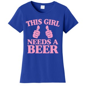 This Needs A Beer Two Thumbs Funny Beer Lover Gift Women's T-Shirt