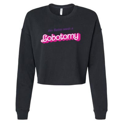 This Needs A Lobotomy Cropped Pullover Crew