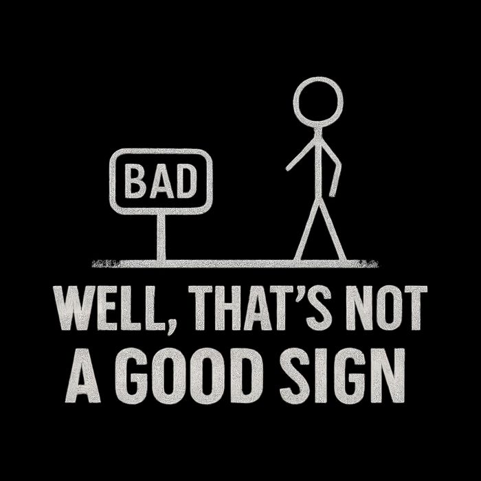 That's Not a Good Sign Cropped Pullover Crew