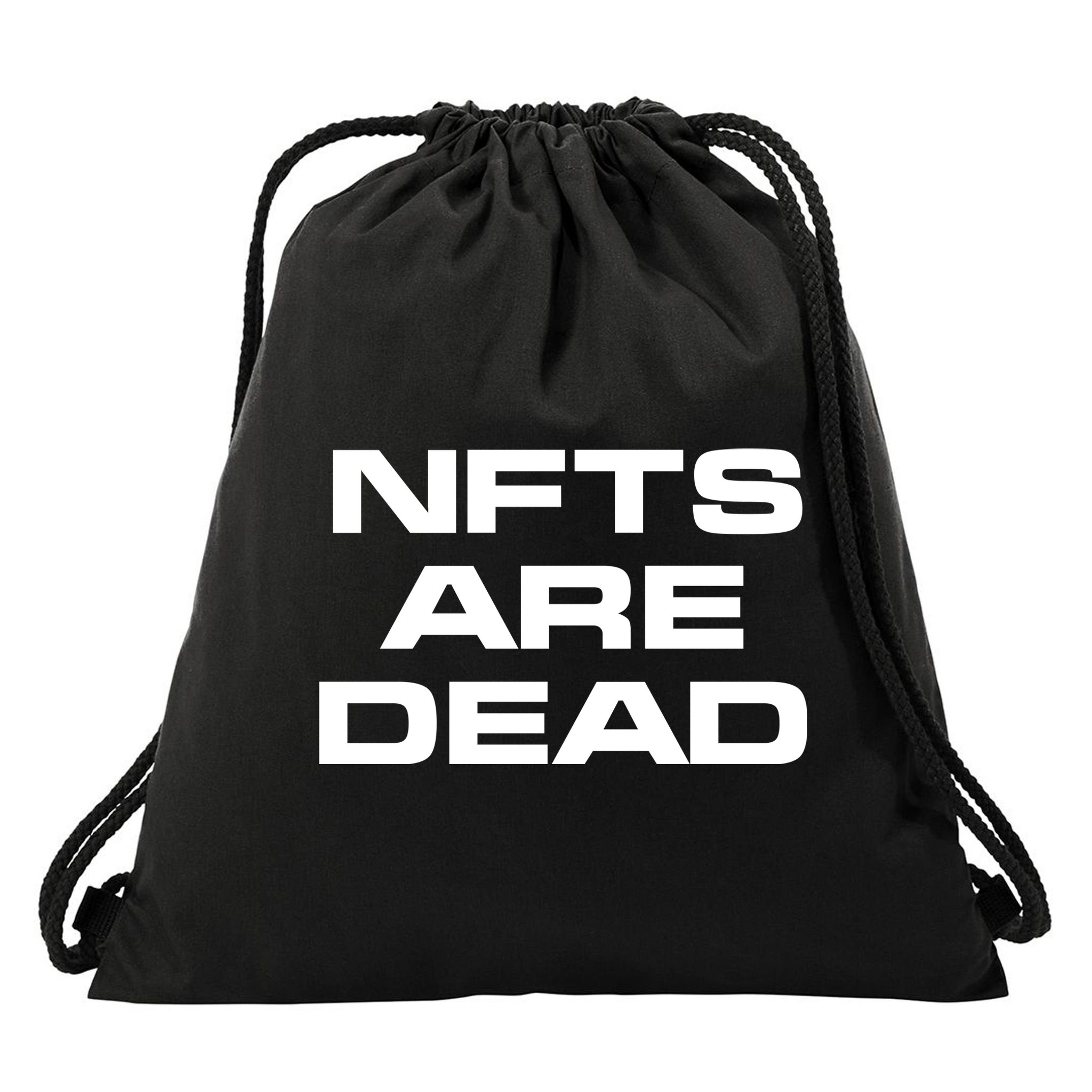 Thelazeth Nfts Are Dead Drawstring Bag