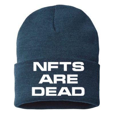 Thelazeth Nfts Are Dead Sustainable Knit Beanie