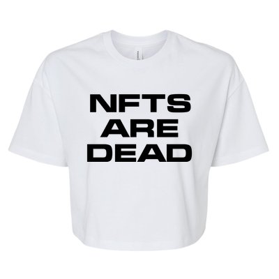 Thelazeth Nfts Are Dead Bella+Canvas Jersey Crop Tee