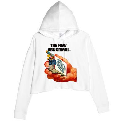 The New Abnormal Smoker Smoking Smoke Lover Crop Fleece Hoodie