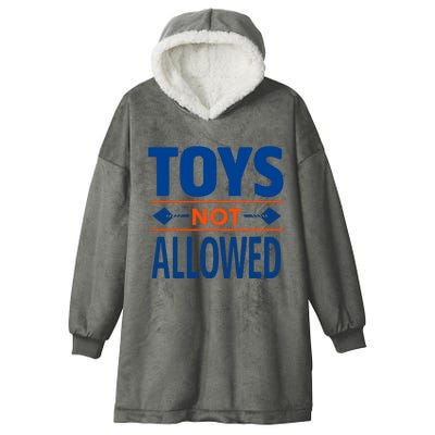 Toys Not Allowed Hooded Wearable Blanket