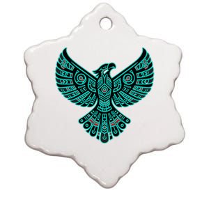 Thunderbird Native American Tribal Ceramic Star Ornament