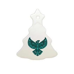 Thunderbird Native American Tribal Ceramic Tree Ornament