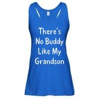 Theres No Buddy Like My Grandson Grandma Grandpa Gift Ladies Essential Flowy Tank