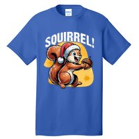 The Nut Before Christmas Santa Hat Funny Squirrel Lover Xmas Gift Tall T-Shirt