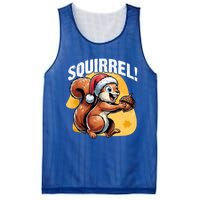 The Nut Before Christmas Santa Hat Funny Squirrel Lover Xmas Gift Mesh Reversible Basketball Jersey Tank