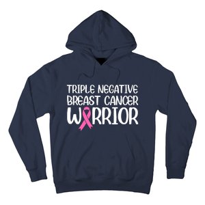 Triple Negative Breast Cancer Awareness Warrior Pink Rainbow Hoodie