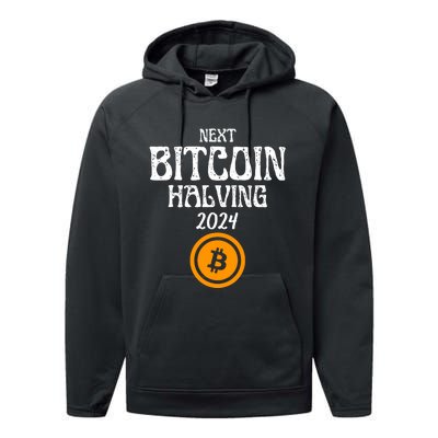 The Next Bitcoin Halving Is 2024 Block Reward Halvening Btc Performance Fleece Hoodie