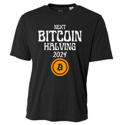 The Next Bitcoin Halving Is 2024 Block Reward Halvening Btc Cooling Performance Crew T-Shirt