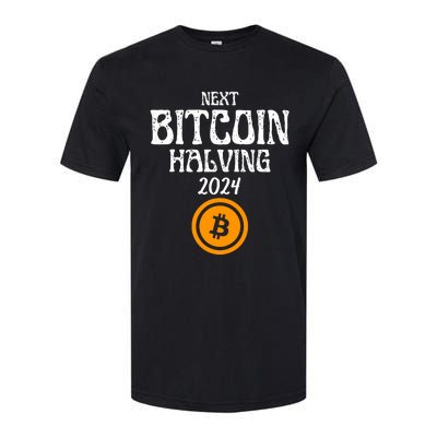 The Next Bitcoin Halving Is 2024 Block Reward Halvening Btc Softstyle® CVC T-Shirt