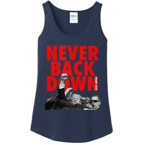 Trump Never Back Down Trump 2024 Ladies Essential Tank