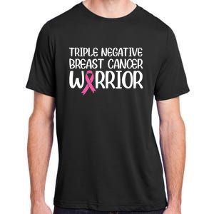 Triple Negative Breast Cancer Awareness Warrior Pink Rainbow Meaningful Gift Adult ChromaSoft Performance T-Shirt