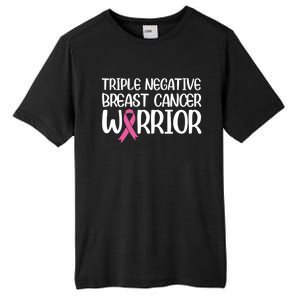 Triple Negative Breast Cancer Awareness Warrior Pink Rainbow Meaningful Gift Tall Fusion ChromaSoft Performance T-Shirt