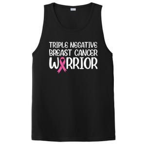 Triple Negative Breast Cancer Awareness Warrior Pink Rainbow Meaningful Gift PosiCharge Competitor Tank