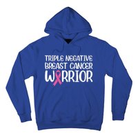 Triple Negative Breast Cancer Awareness Warrior Pink Rainbow Meaningful Gift Hoodie