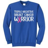 Triple Negative Breast Cancer Awareness Warrior Pink Rainbow Meaningful Gift Sweatshirt