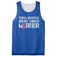 Triple Negative Breast Cancer Awareness Warrior Pink Rainbow Meaningful Gift Mesh Reversible Basketball Jersey Tank