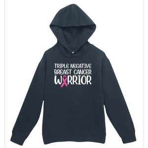 Triple Negative Breast Cancer Awareness Warrior Pink Rainbow Meaningful Gift Urban Pullover Hoodie