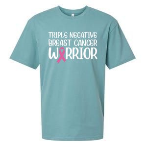 Triple Negative Breast Cancer Awareness Warrior Pink Rainbow Meaningful Gift Sueded Cloud Jersey T-Shirt