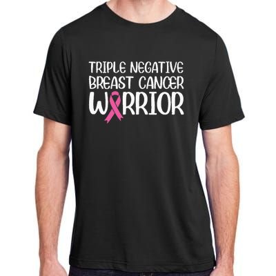 Triple Negative Breast Cancer Awareness Warrior Pink Rainbow Adult ChromaSoft Performance T-Shirt