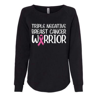 Triple Negative Breast Cancer Awareness Warrior Pink Rainbow Womens California Wash Sweatshirt