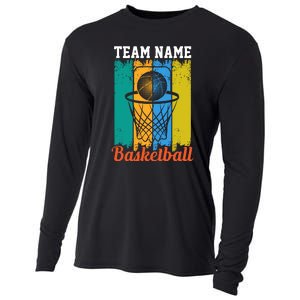 Team Name Basketball For Basketball Team Sport Bball Cooling Performance Long Sleeve Crew