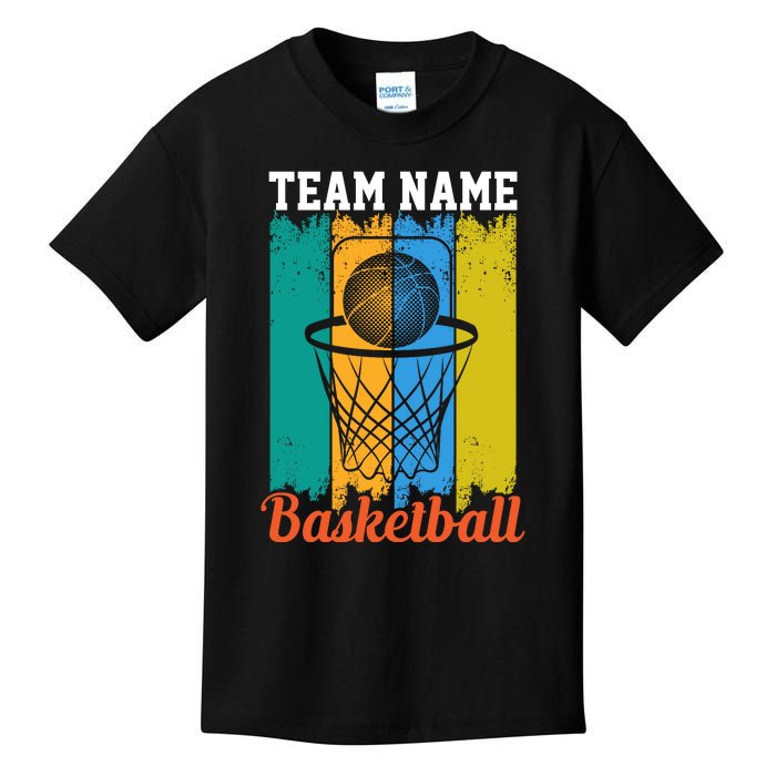 Team Name Basketball For Basketball Team Sport Bball Kids T-Shirt