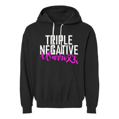 Triple Negative Breast Cancer Warrior Garment-Dyed Fleece Hoodie