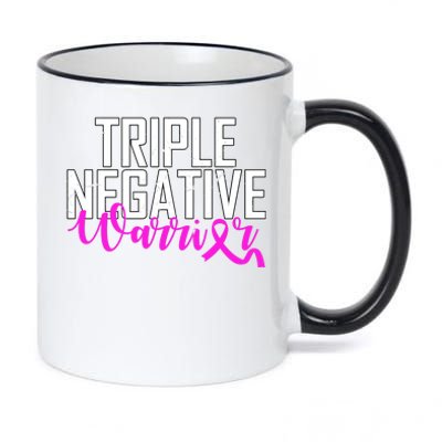 Triple Negative Breast Cancer Warrior 11oz Black Color Changing Mug