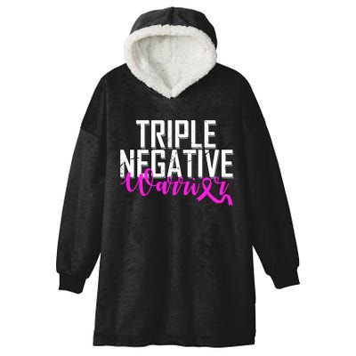 Triple Negative Breast Cancer Warrior Hooded Wearable Blanket