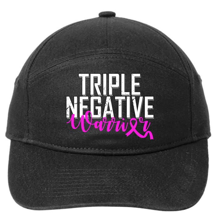 Triple Negative Breast Cancer Warrior 7-Panel Snapback Hat