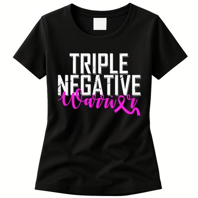 Triple Negative Breast Cancer Warrior Womens T-Shirt