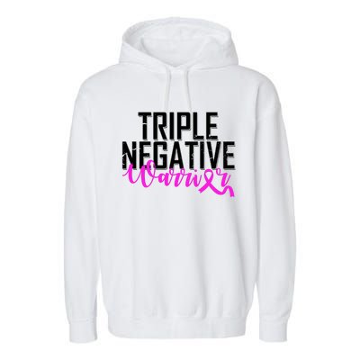 Triple Negative Breast Cancer Warrior Garment-Dyed Fleece Hoodie