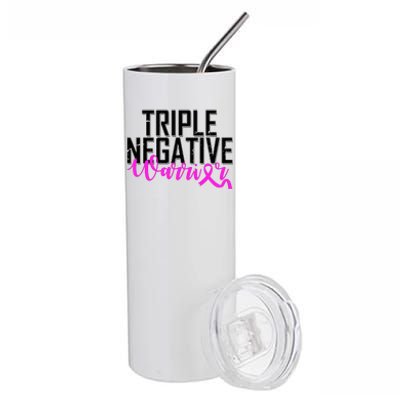 Triple Negative Breast Cancer Warrior Stainless Steel Tumbler