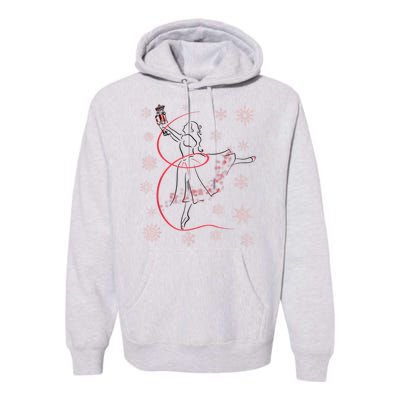 The Nutcracker Ballet And Clara Christmas Holiday Dance Premium Hoodie