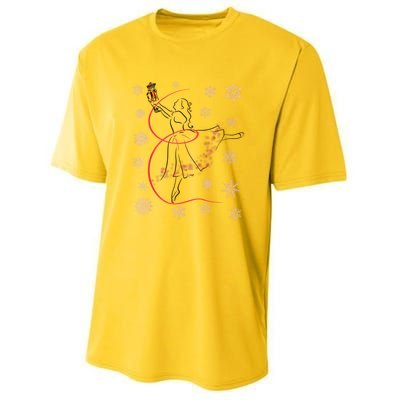 The Nutcracker Ballet And Clara Christmas Holiday Dance Youth Performance Sprint T-Shirt