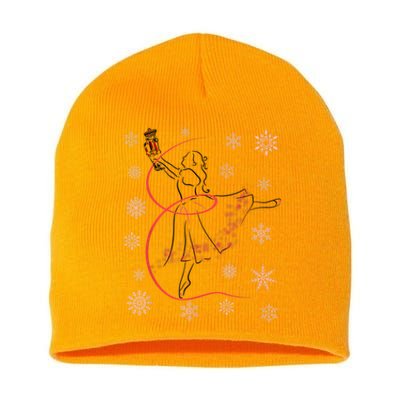 The Nutcracker Ballet And Clara Christmas Holiday Dance Short Acrylic Beanie