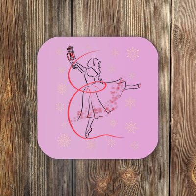 The Nutcracker Ballet And Clara Christmas Holiday Dance Coaster