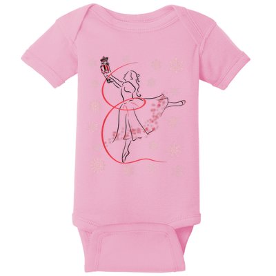 The Nutcracker Ballet And Clara Christmas Holiday Dance Baby Bodysuit