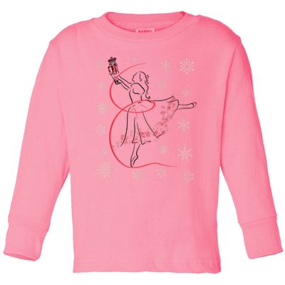 The Nutcracker Ballet And Clara Christmas Holiday Dance Toddler Long Sleeve Shirt